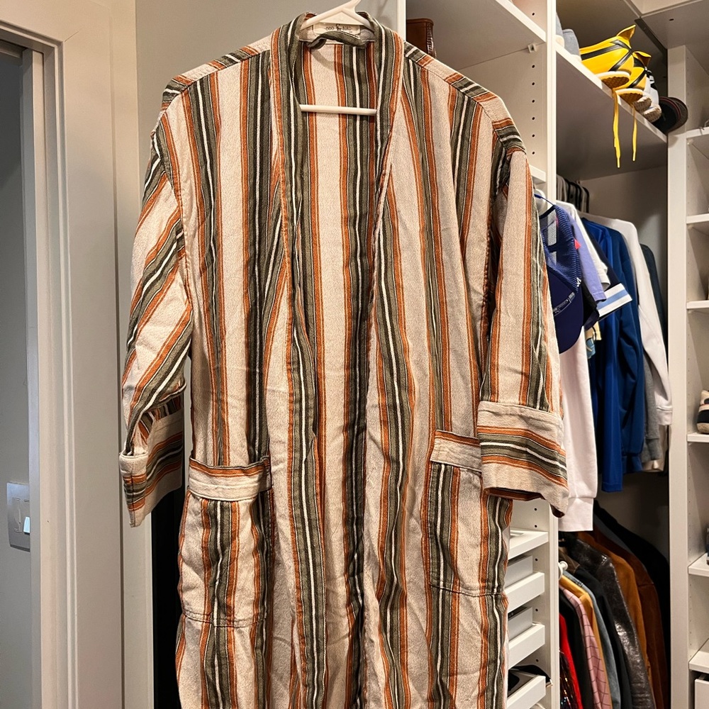 Madewell Striped Robe in Earth Tones